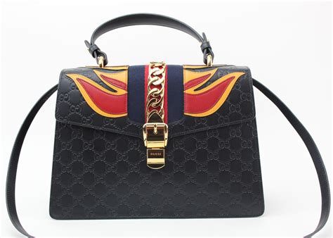 gucci bag with flames|gucci shoulder bag.